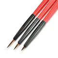 3Pcs/Set Nail Art Liner Painted Brush Thin Stripe Line Drawing Pen DIY UV Gel Tips French Supplies