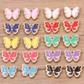 20Pcs 10*13mm 10 Color New Product Alloy Metal Drop Oil Butterfly Charms Animal Pendant For DIY