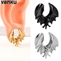 Vanku 2pc Stainless Steel Geometry Saddle Ear Tunnel Plugs Expander Stretchers Gauges Earrings