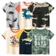 2024 Camouflage T Shirt Boys Children's T-shirt Summer Cotton Short Sleeve Letter Print O-Neck Baby