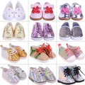 7Cm Doll Shoes Handmade Boots Sequins Shoes For 18 Inch American&43Cm Baby New Born Doll Accessories