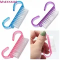 5pcs/ Lot Professional Nail Art Dust Cleaning Brush 3 Colors Make Up Brush Manicure Pedicure Nail