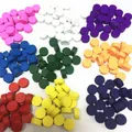 100Pcs Discs Diameter 10*5MM 10 Colors Pawn Wooden Game Pieces Colorful Pawn/Chess For Board