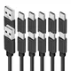 USB Type C Cable 3A 10-Pack Fast Charger Cord for Samsung Galaxy S21 S20 S8 S9 S10 Note 9 8 Google