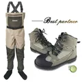 JEERKOOL Fly Fishing Waders Shoes Waders Fishing Wading Shoes & Pants Fishing Boots Aqua Set Rock