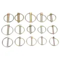 DRELD 10/5/2pcs Steel Heavy Duty Boat Lynch Pin Tractor Trailer Trucks Pin Ring Clips for Farm