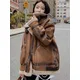 2023 Winter Sheepskin Faux Suede Jackets for Women Winter Warm Faux Fur Coat Women Long Sleeve