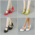 30cm doll shoes / white green red pink black High heel shoes for 1/6 blythe xinyi BJD barbie licca