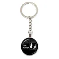 Classic The Office TV Show Collection Keychain Silver Plated Handmade Art Photo Glass Dome Metal Key