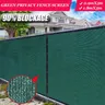 Green Fence Privacy Screen Windscreen Heavy Duty Backyard Privacy Fence Balcony Deck Privacy Screen