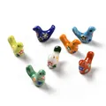 10Pcs Porcelain Ceramic Pigeon Beads Lovely Colorful Birds Porcelain Beads for DIY Jewelry Charms