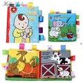 3D Soft Baby Books Activity Quiet Cloth Book Montessori Development Toys Infant Touch Feel Crinkle