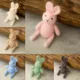 Newborn Photography Props Bunny Doll Knitted Mohair Cartoon Rabbit Doll Toy Fotografia Accessory