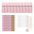 30Pcs 60ML Eyelash Shampoo Brush Empty Soap Bottle Set Including 10pcs Mascara Brush 10pcs Remove