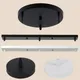 Ceiling Plate Multi Size DIY Black/White Plate 2/3/4/5 Holes Light Fittings Round Rectangular