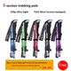 5-Section Outdoor Fold Trekking Pole Camping Portable Walking Hiking Stick For Nordic Elderly