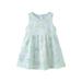 ZCFZJW Cute Floral Pattern Print Summer Princess Dresses for Kids Girls Trendy Sleeveless Beach Sundress Loose Flowy A-Line Short Mini Dress Green 2-3 Years