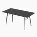 George Oliver Small Space Ceramic Tile Dining Table Marble/Granite/Metal in Black | 29 H x 70 W x 35 D in | Wayfair