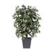 Vickerman Artificial Capensia Bush - Green & Red - 4 ft.