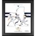 New York Yankees Framed 15" x 17" Franchise Foundations 2023 Collage with a Piece of Game Used Baseball - Limited Edition 917