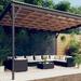 vidaXL Patio Lounge Set Outdoor Sectional Sofa Set Table Garden Poly Rattan - 27.6" x 27.6" x 23.8"