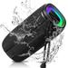 UrbanX X808 Bluetooth Speaker IPX5 Waterproof Speakers 360Â° HD Surround Sound with Punchy Bass True Wireless Pairing BT5.3 Portable Speaker for Sony Xperia L4 - Black