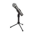 Samson Technologies Q2U USB/XLR Dynamic Microphone Recording and Podcasting Pack (Includes Mic Clip Desktop Stand Windscreen and Cables) silver