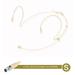 ALSLIAO Beige and Black Earhook Headset Mic Headworn Microphone For Shure Wireless