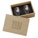 New York Giants Two-Piece Stemless Wine Glass Set with Collector's Box