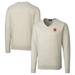 Men's Cutter & Buck Oatmeal Nebraska Huskers Alumni Logo Lakemont Tri-Blend V-Neck Pullover Sweater