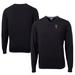 Men's Cutter & Buck Black Texas Tech Red Raiders Alumni Logo Lakemont Tri-Blend V-Neck Pullover Sweater