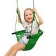 JKsmart Swing Seat for Kids Heavy Duty Rope Play Secure Children Swing Set,Perfect for Indoor,Outdoor,Playground,Home,Tree,with Snap Hooks and Swing Straps,440 lbs Capacity，Green(Patent Pending)