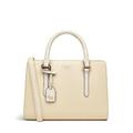 RADLEY London Angel Lane Small Zip Around Grab Handbag for Women, Made from Oat Milk Textured Saffiano Leather with Smooth & Grained Leather Trim, Handbag with Cross Body Strap & Grab Handles