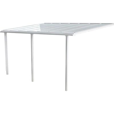 Terrassendach BECKMANN "TREND Gr. 3", weiß, B:435cm T:250cm, Aluminium, Kunststoff, Terrassenüberdachungen