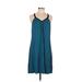 Ekouaer Casual Dress - Slip dress: Teal Solid Dresses - Women's Size Medium