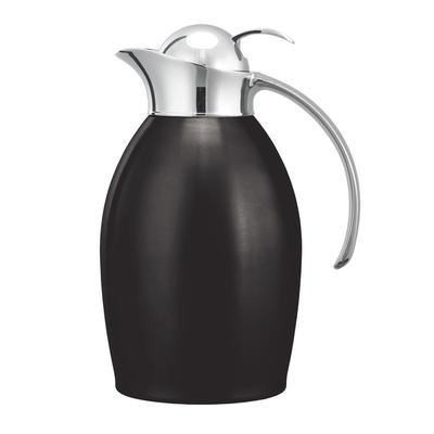 Service Ideas NIC10BSPBBX 1 liter Carafe w/ Vacuum Insulation, Black Onyx