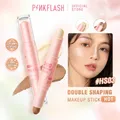 PINKFLASH Double Head Face Concealer Pen Waterproof Foundation Creamy Texture Highlighter Blusher
