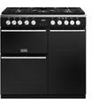 Stoves Precision Deluxe D900DF Black 90cm Dual Fuel Range Cooker