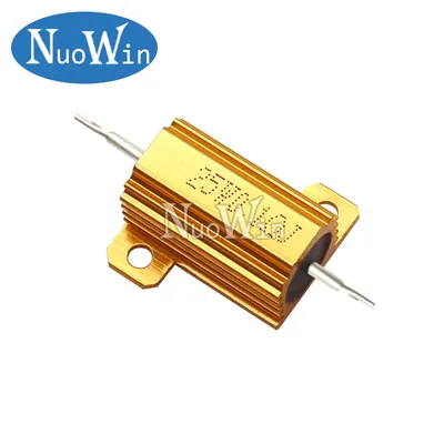 10 W 25 W Aluminium Power Metal Shell Case Drahtwiderstand 0,01 ~ 30 K 0,1 1 2 3 4 5 6 8 10 20 25 Image