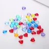 100 Stück 10*4mm Herzform Acryl transparent Bauern stein Chessman Spielsteine für Token Brettspiele