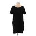 Velvet by Graham & Spencer Casual Dress - Shift: Black Solid Dresses - Women's Size Small