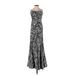 Jump Apparel by Wendye Chaitin Cocktail Dress: Black Damask Dresses - Women's Size 1
