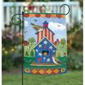 American Birdhouse 12x18 Summer Bird USA Stars Stripes Garden Flag