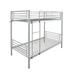 Metal Twin over Twin Bunk Beds Frame Ladder for Kids Adult
