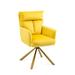 Contemporary Style Velvet Upholstered Swivel Accent Chair