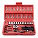 46 Pieces 1/4 inch Drive Socket Ratchet Wrench Set