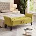 Storage Bench for Bedroom End of Bed, Velvet Ottoman Bench with Storage and Arms, Upholstered Storage Ottoman Bench for Bedroom