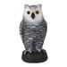 Fake Owl Bird Scarecrow Decoy Plastic Owl Bird Deterrents Outdoor Ornaments