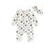 FOCUSNORM Halloween Outfit Newborn Baby Boy Girl Pumpkin Onesie Romper Long Sleeve Jumpsuit Playsuit Fall Clothes