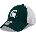 Men's New Era Green Michigan State Spartans Evergreen Neo 39THIRTY Flex Hat